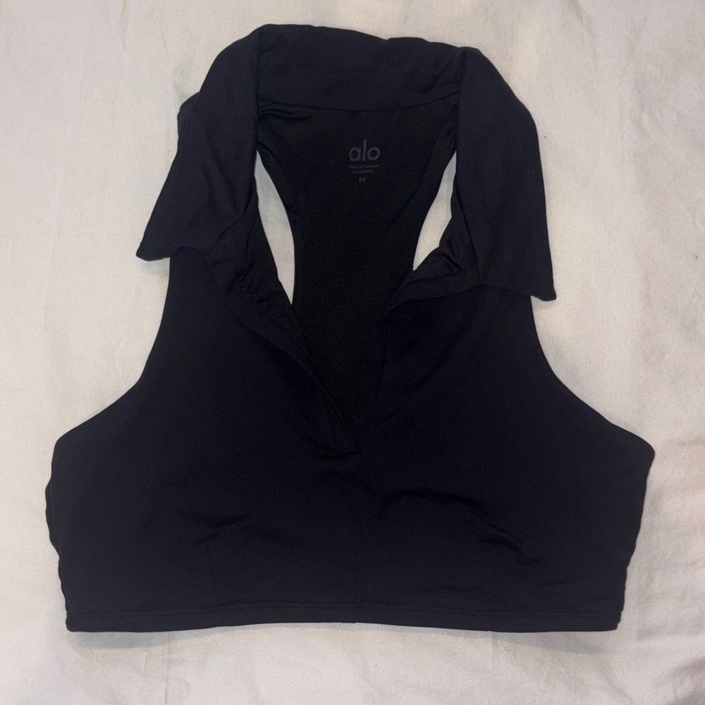 ALO Yoga Midnight Black Sports Bra